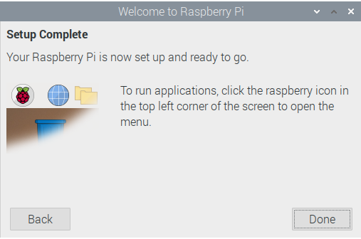 Raspberry Pi OSのPC版セットアップ完了